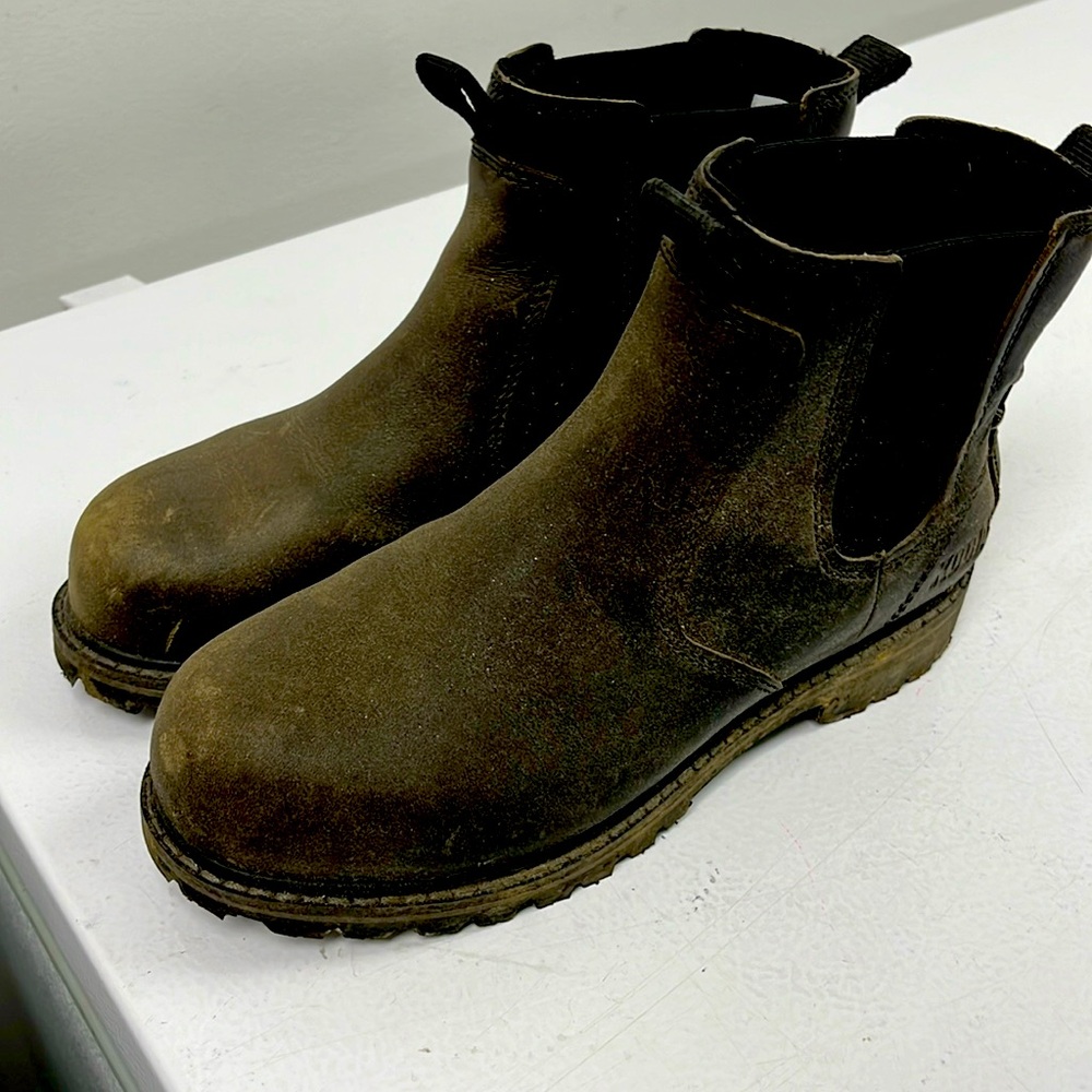 Brown Chelsea Work Boots